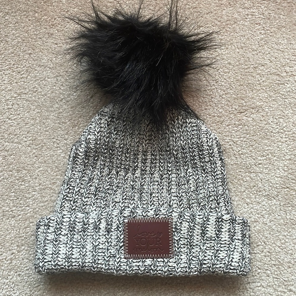 LOVE YOUR MELON WINTER HAT WITH PUFF